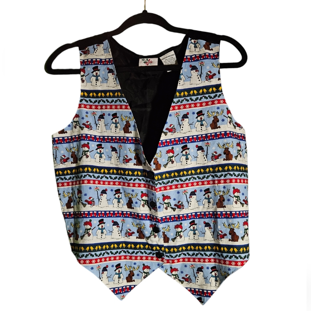Vintage 🎄 Holiday Snowman Vest